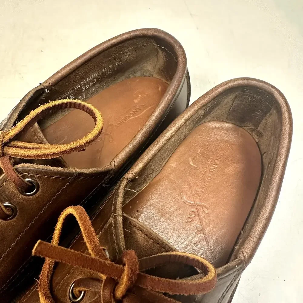 EXCELLENT Rancourt & Co. Classic Ranger Moc Heritage Brown Maine USA  8 Wide E
